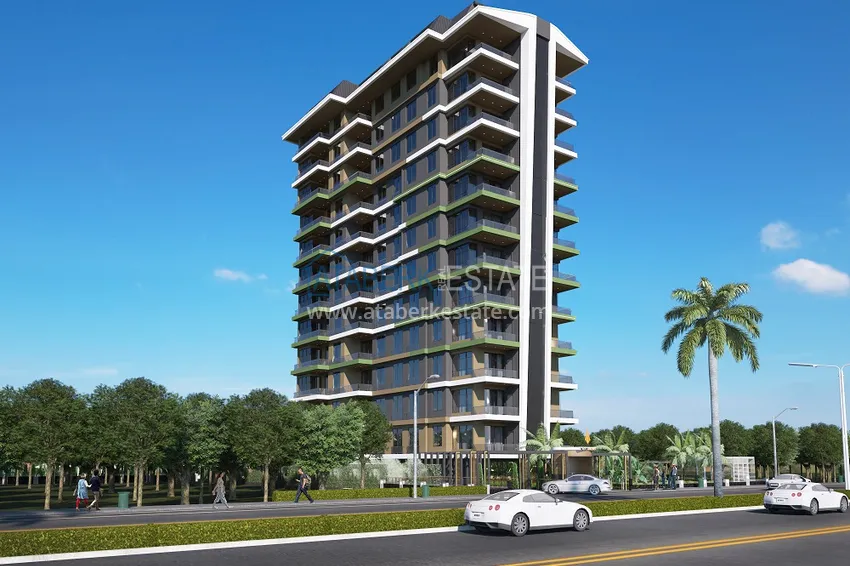 Квартиры премиум-класса с видом на море от застройщика на первой береговой в Махмутларе, Алания 12 