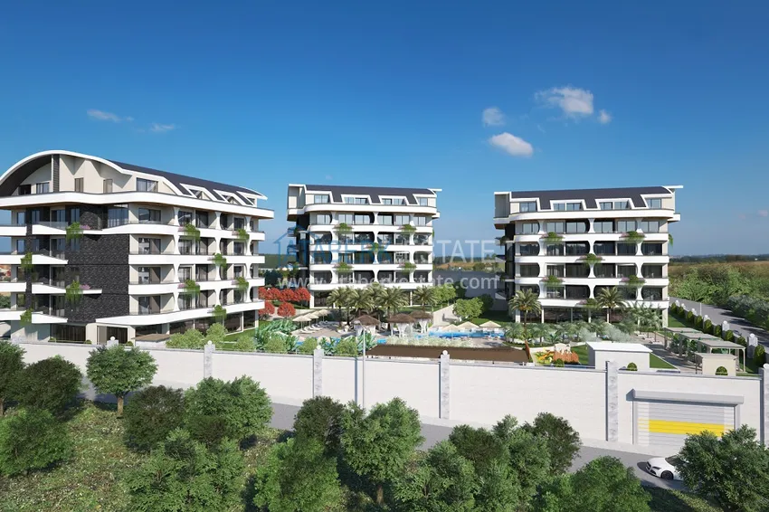 Престижный жилой комплекс на этапе строительства в районе Оба, Аланья 10