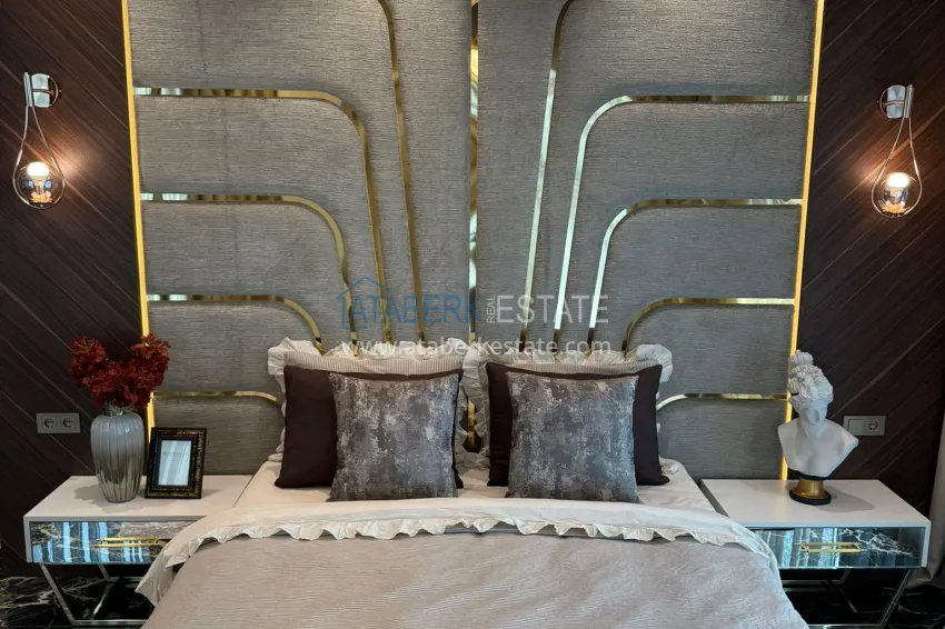 Приобрести Двухкомнатная квартира 70 м2, с мебелью и видом на море в Алании, район Махмутлар 9 