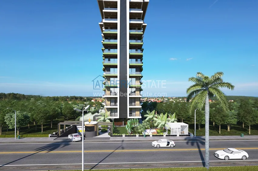 Квартиры премиум-класса с видом на море от застройщика на первой береговой в Махмутларе, Алания 13 