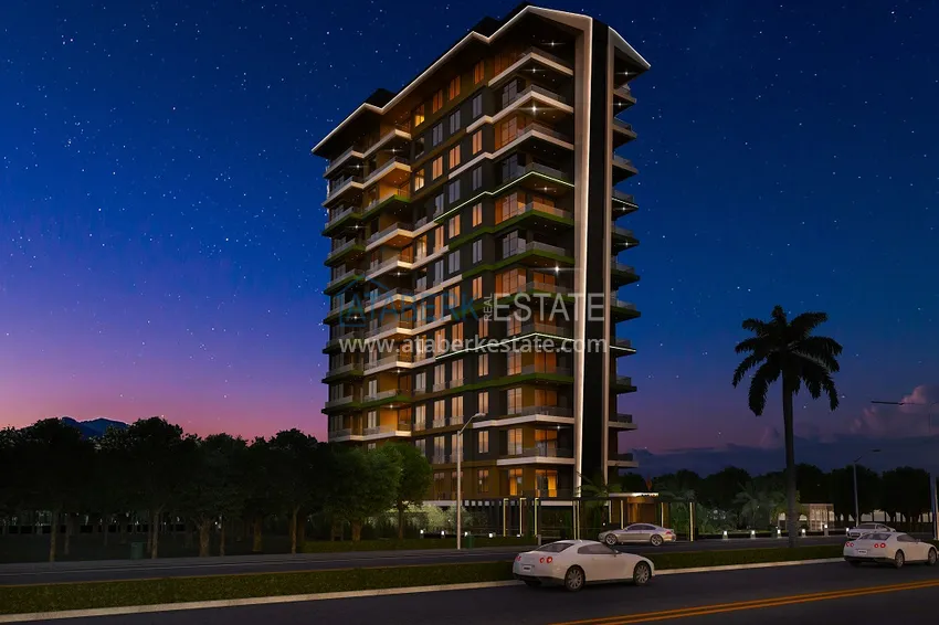 Квартиры премиум-класса с видом на море от застройщика на первой береговой в Махмутларе, Алания 14 