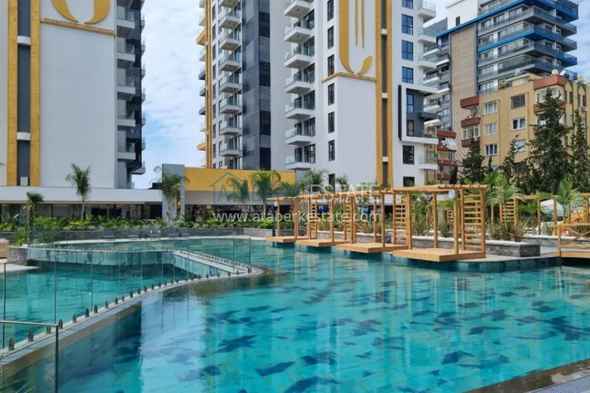 Квартира с чистовой отделкой на первой береговой линии - Алания, район Махмутлар 12 