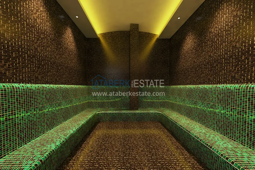 Квартиры премиум-класса с видом на море от застройщика на первой береговой в Махмутларе, Алания 43 