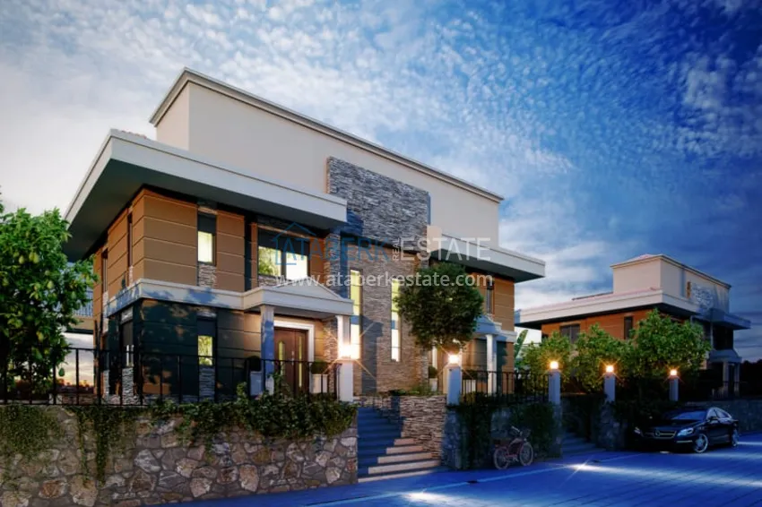 Вилла от застройщика в коттеджном комплексе в районе Каргыджак, Алания 2