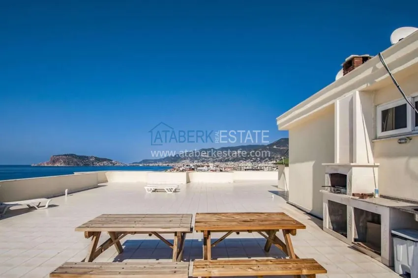 Квартира под ключ с открытым видом на море в комплексе на первой береговой - район Тосмур, Алания 11 