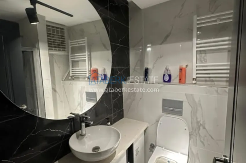 Приобрести Двухкомнатный пентхаус с частичным видом на море в Мерсине, Тедже 11 