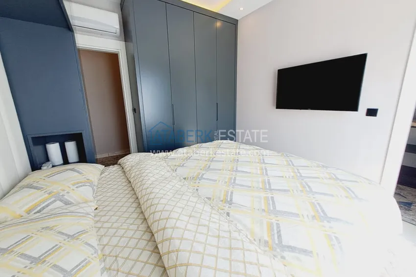 Приобрести Пентхаус-дуплекс меблированный в современном новом комплексе – Алания, Махмутлар 12 