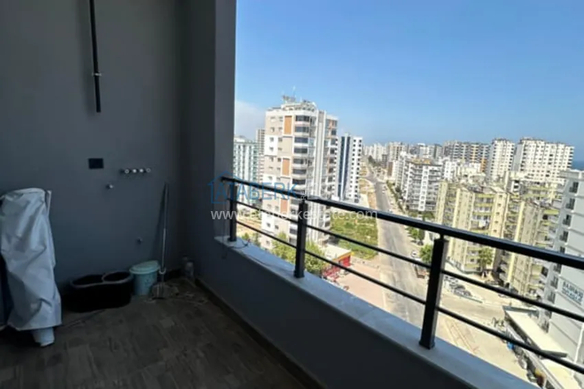 Приобрести Двухкомнатный пентхаус с частичным видом на море в Мерсине, Тедже 12 