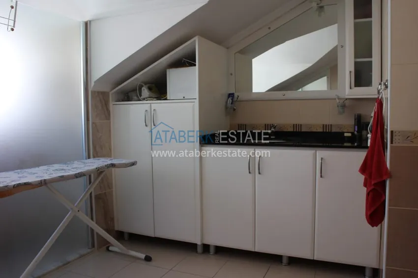 Приобрести Видовой меблированный пентхаус-дуплекс в центре Алании - 550 метров от пляжа Клеопатра 12