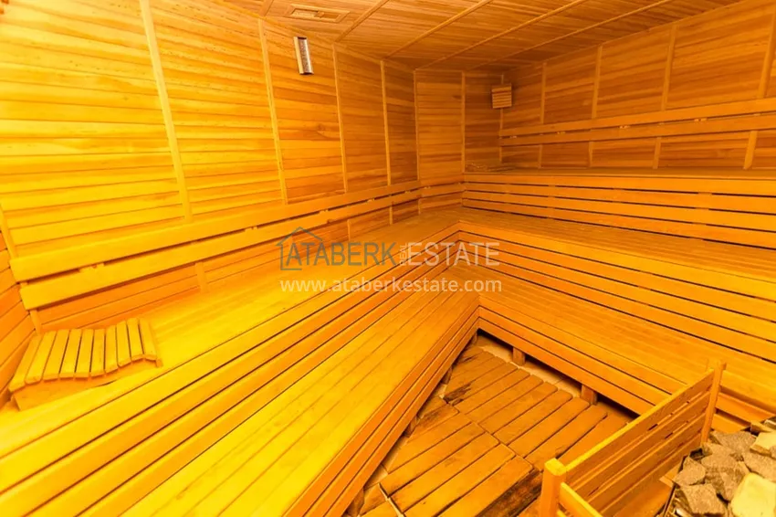 Квартира под ключ с открытым видом на море в комплексе на первой береговой - район Тосмур, Алания 13 