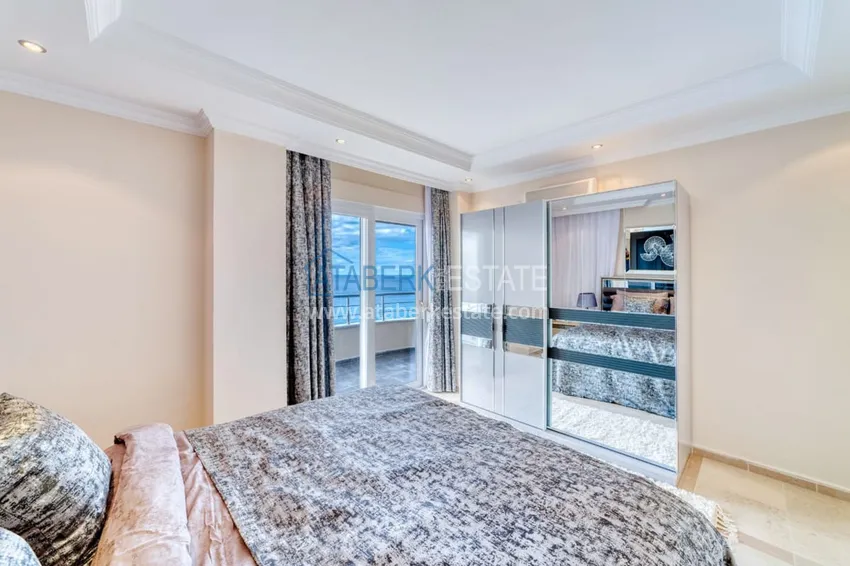 Приобрести Квартира под ключ с открытым видом на море в комплексе на первой береговой - район Тосмур, Алания 14 