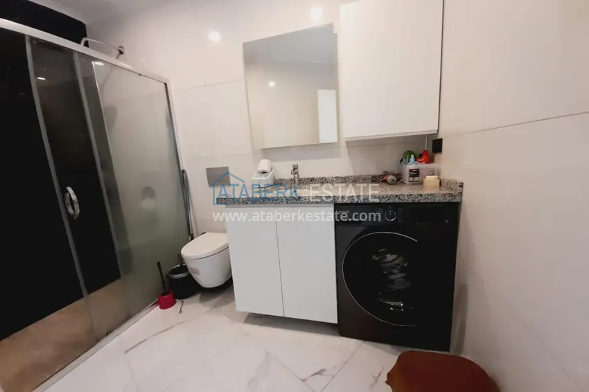 Приобрести Квартира 1+1 с мебелью и видом на море в комплексе на первой береговой – Алания, район Каргыджак 15 