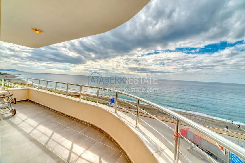 Приобрести Квартира под ключ с открытым видом на море в комплексе на первой береговой - район Тосмур, Алания 19 