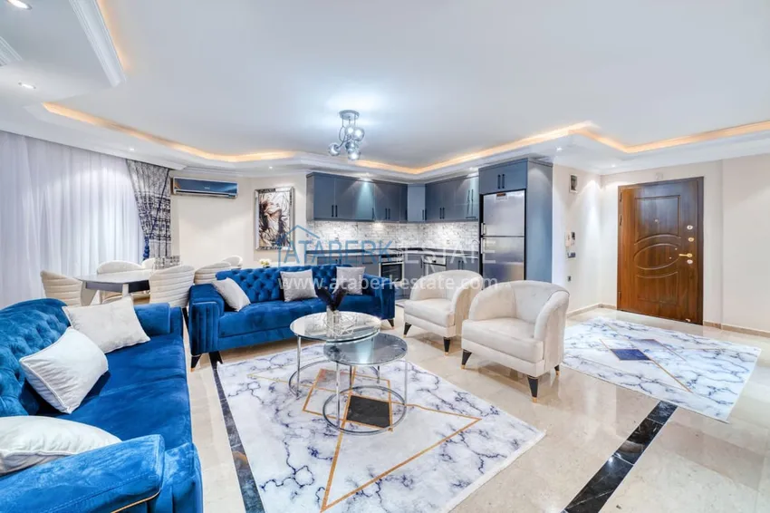 Приобрести Квартира под ключ с открытым видом на море в комплексе на первой береговой - район Тосмур, Алания 2 