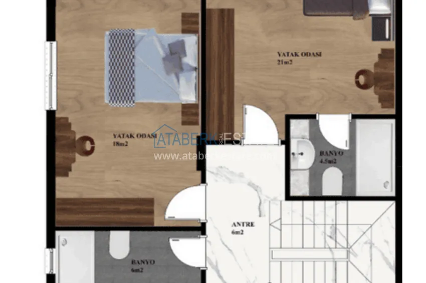 Купить дешево Вилла от застройщика в коттеджном комплексе в районе Каргыджак, Алания 3