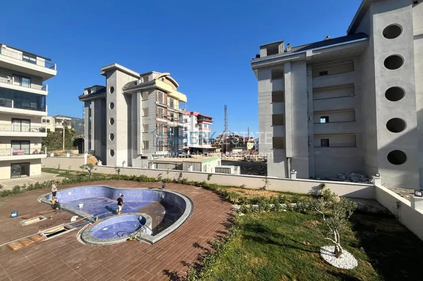 Квартира 1+1 с чистовой отделкой и видом на горы, район Оба – Алания 4