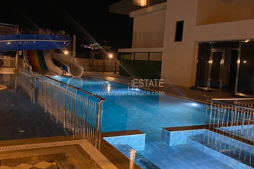 Двухкомнатная квартира с мебелью, застекленным балконом и видом на море - Каргыджак, Алания 5 