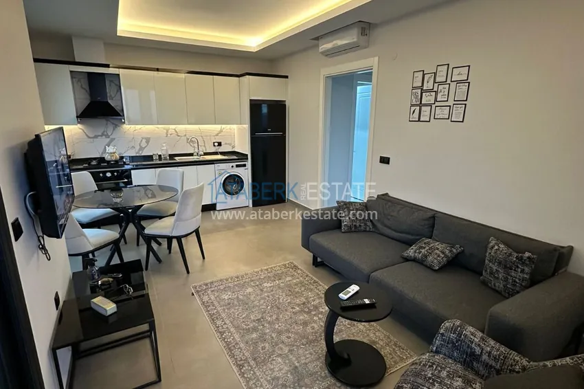 Приобрести Двухкомнатная квартира с мебелью, застекленным балконом и видом на море - Каргыджак, Алания 4 