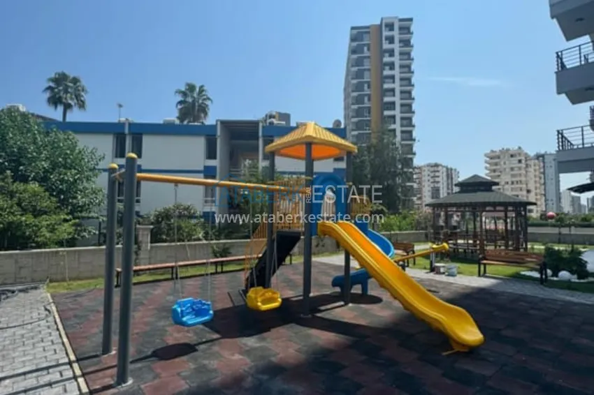 Двухкомнатная квартира с видом на море по доступной цене в районе Тедже, Мерсин 7