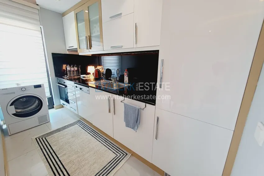 Приобрести Меблированная студия с видом на горы - район пляжа Клеопатра, центр Алании 5 