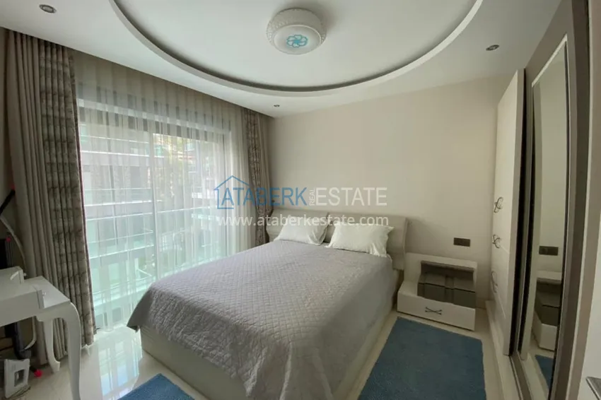 Приобрести Меблированная квартира 1+1 с видом на море в элитном комплексе, район Каргыджак – Алания 6