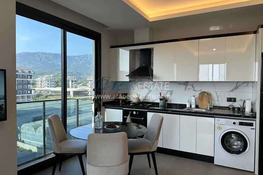 Приобрести Двухкомнатная квартира с мебелью, застекленным балконом и видом на море - Каргыджак, Алания 6 