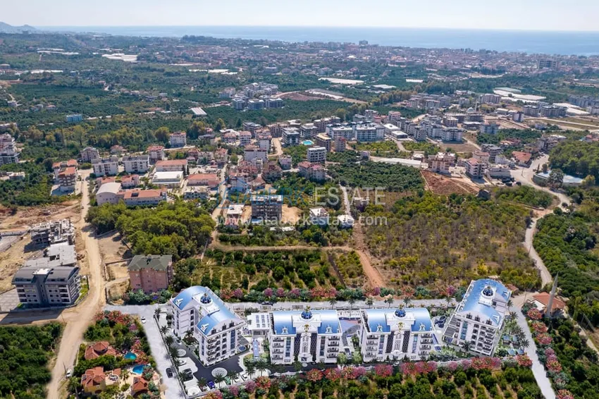 Двухкомнатные апартаменты в элитном комплексе - район Оба, Алания 8 