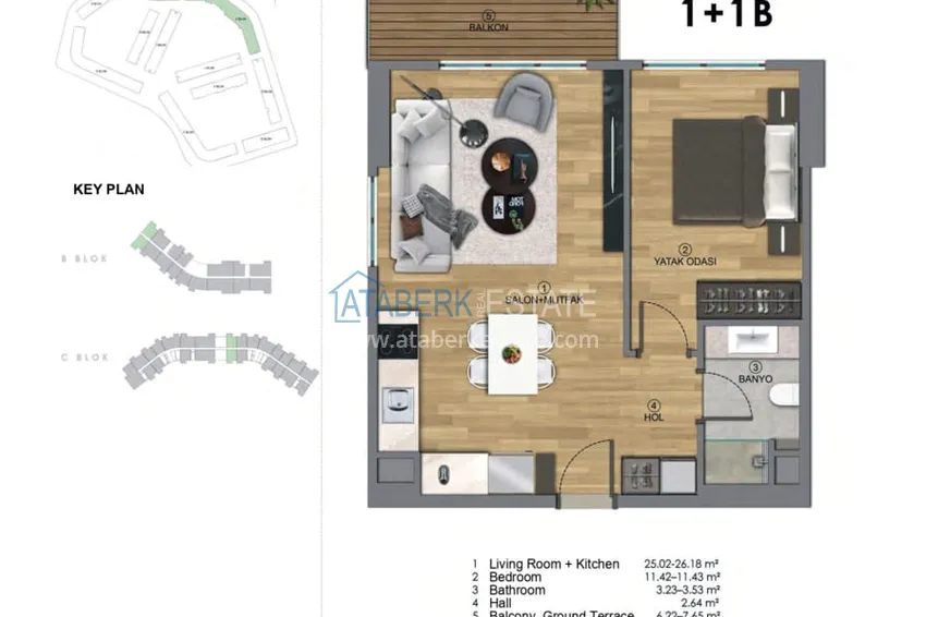 Купить дешево Первый и единственный ГОСУДАРСТВЕННЫЙ проект в Анталии - район Аксу, Алтынташ 2 