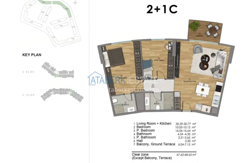 Купить дешево Первый и единственный ГОСУДАРСТВЕННЫЙ проект в Анталии - район Аксу, Алтынташ 11 