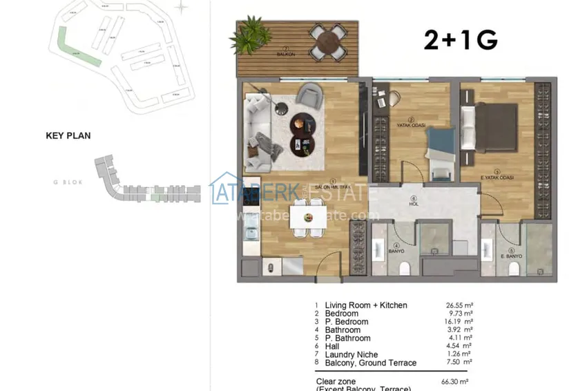 Купить дешево Первый и единственный ГОСУДАРСТВЕННЫЙ проект в Анталии - район Аксу, Алтынташ 15 