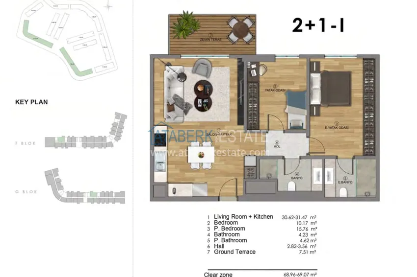 Купить дешево Первый и единственный ГОСУДАРСТВЕННЫЙ проект в Анталии - район Аксу, Алтынташ 16 