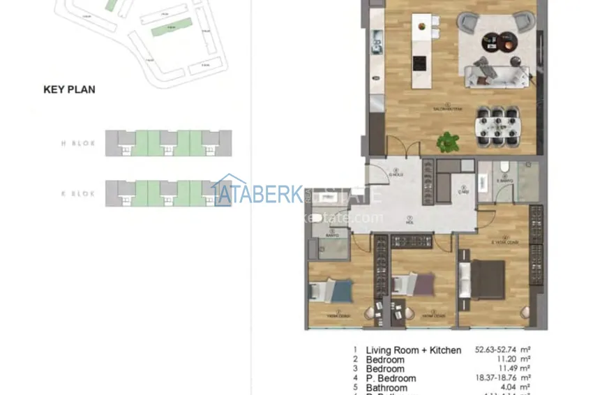 Купить дешево Первый и единственный ГОСУДАРСТВЕННЫЙ проект в Анталии - район Аксу, Алтынташ 20 