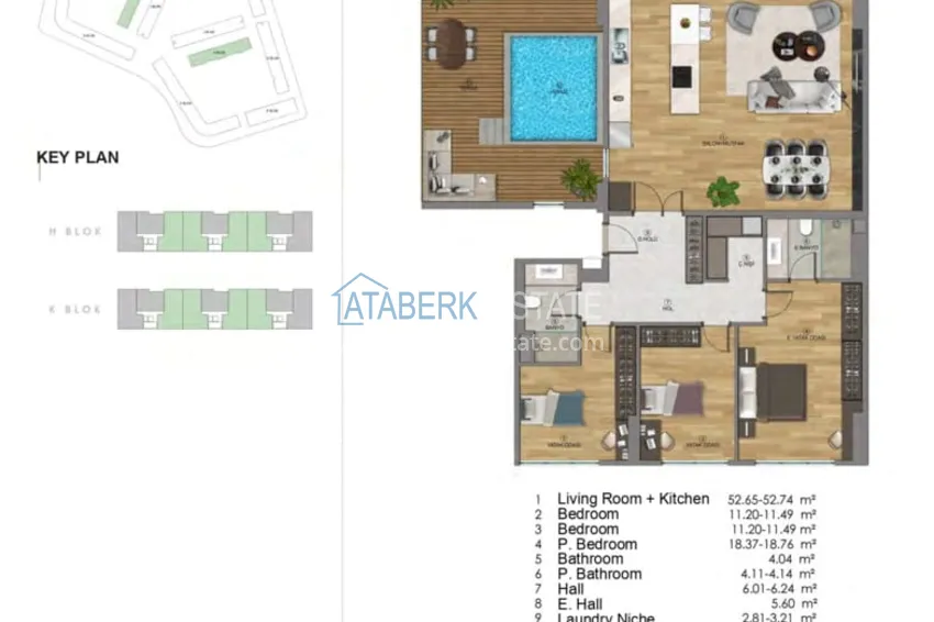 Купить дешево Первый и единственный ГОСУДАРСТВЕННЫЙ проект в Анталии - район Аксу, Алтынташ 21 