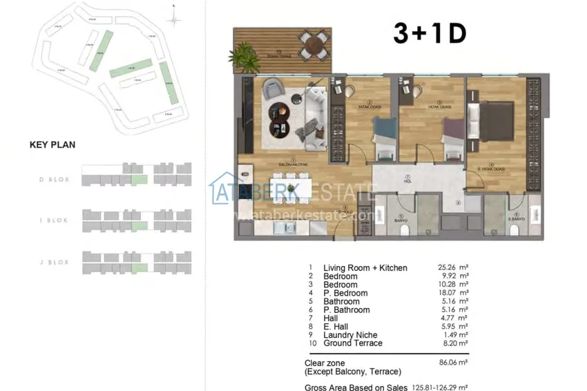 Купить дешево Первый и единственный ГОСУДАРСТВЕННЫЙ проект в Анталии - район Аксу, Алтынташ 23 