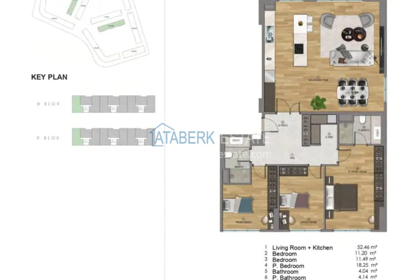 Купить дешево Первый и единственный ГОСУДАРСТВЕННЫЙ проект в Анталии - район Аксу, Алтынташ 25 