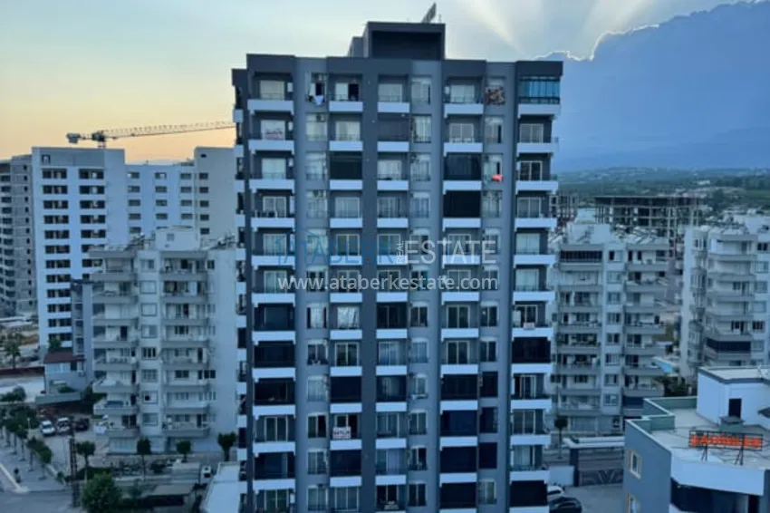 Двухкомнатный пентхаус с частичным видом на море в Мерсине, Тедже 3 