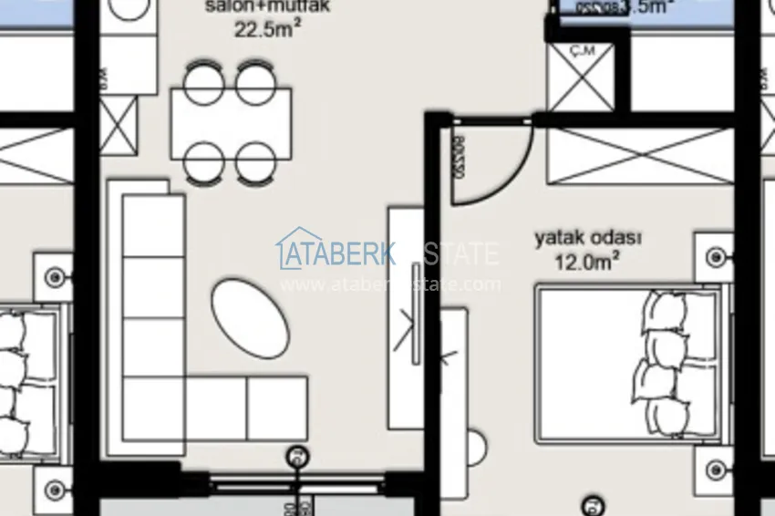 Купить дешево Квартиры от инвестора с рассрочкой в комфортабельном строящемся комплексе – Алания, Оба 2 