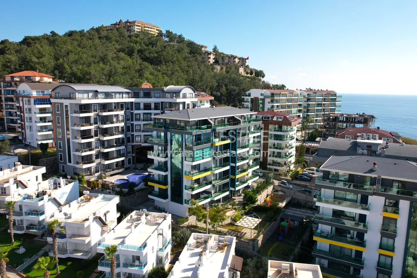 Дуплекс 5+1 в комплексе на первой береговой линии. Район Каргыджак, Алания  4 