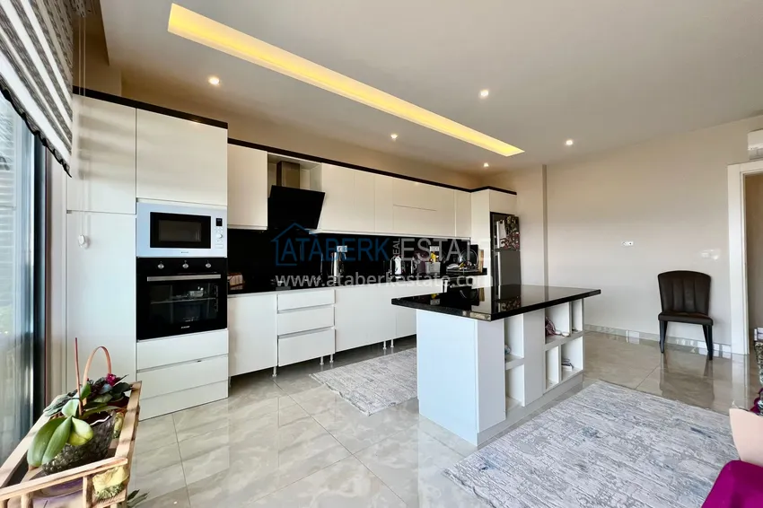 Приобрести Дуплекс 5+1 в комплексе на первой береговой линии. Район Каргыджак, Алания  10 