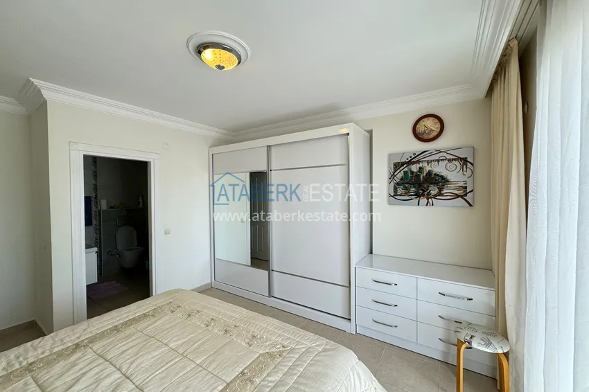 Приобрести Квартира 2+1 меблированная с видом на горы и море в престижном комплексе, район Джикджилли – Алания 10 