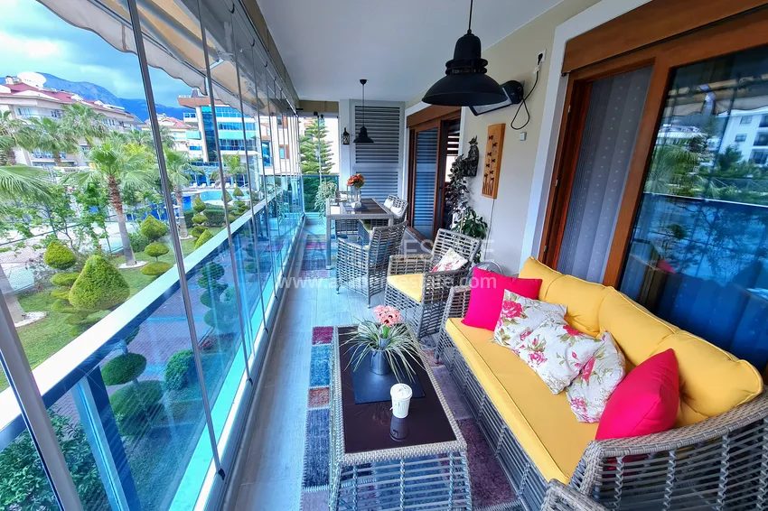 Приобрести Двухкомнатная квартира под ключ в престижном комплексе, район Оба, Алания 10