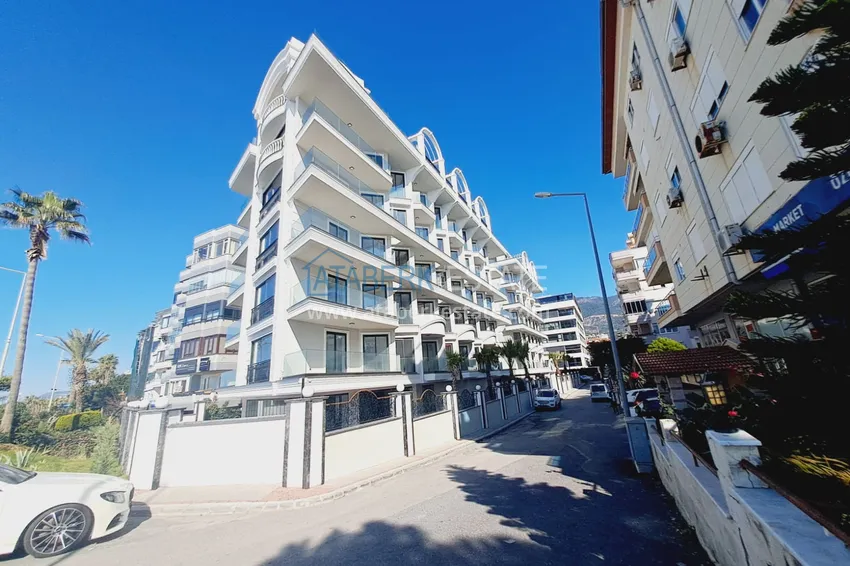 Двухкомнатная квартира под ключ с видом на море – район пляжа Кейкубат, центр Алании 12 