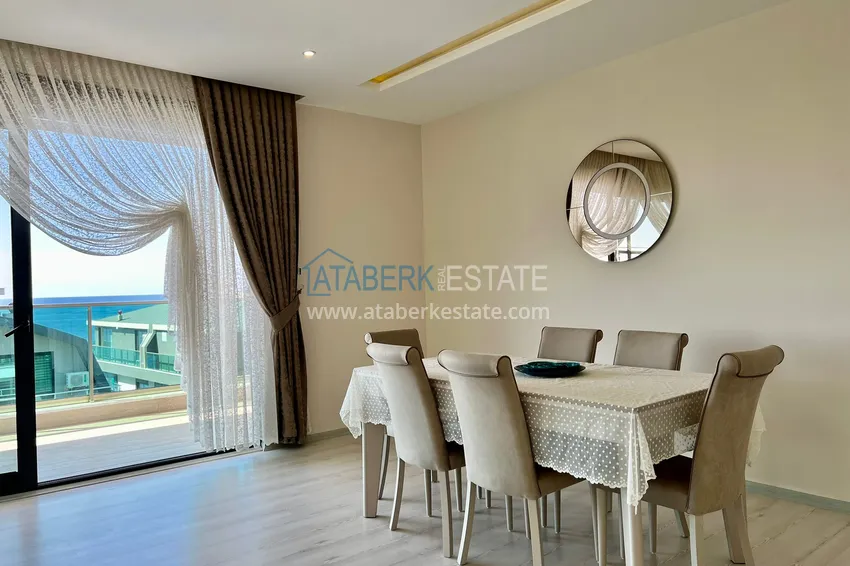 Приобрести Дуплекс 5+1 в комплексе на первой береговой линии. Район Каргыджак, Алания  12 