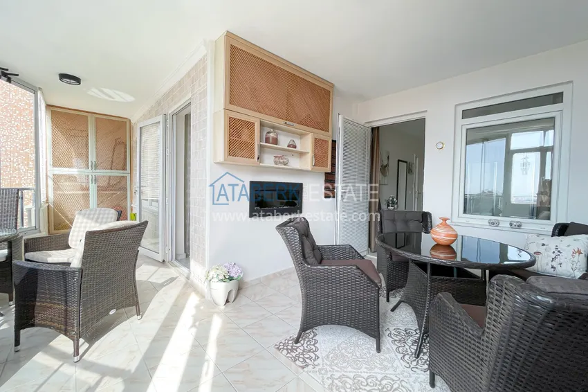 Приобрести Недвижимость под ВНЖ! Трехкомнатная квартира под ключ с видом на море в районе Тосмур, Алания 12 