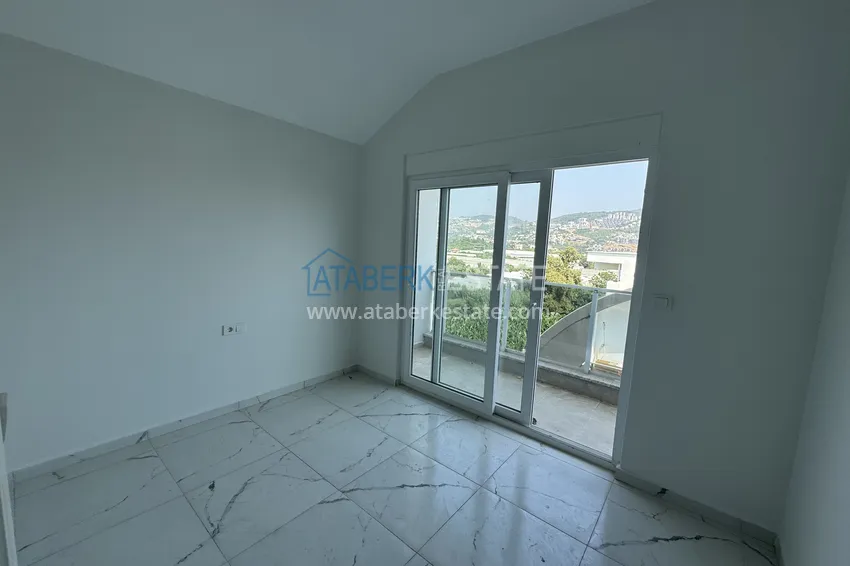 Приобрести Дуплекс 2+1 с видом на море и горы – район Каргыджак, Алания 12 