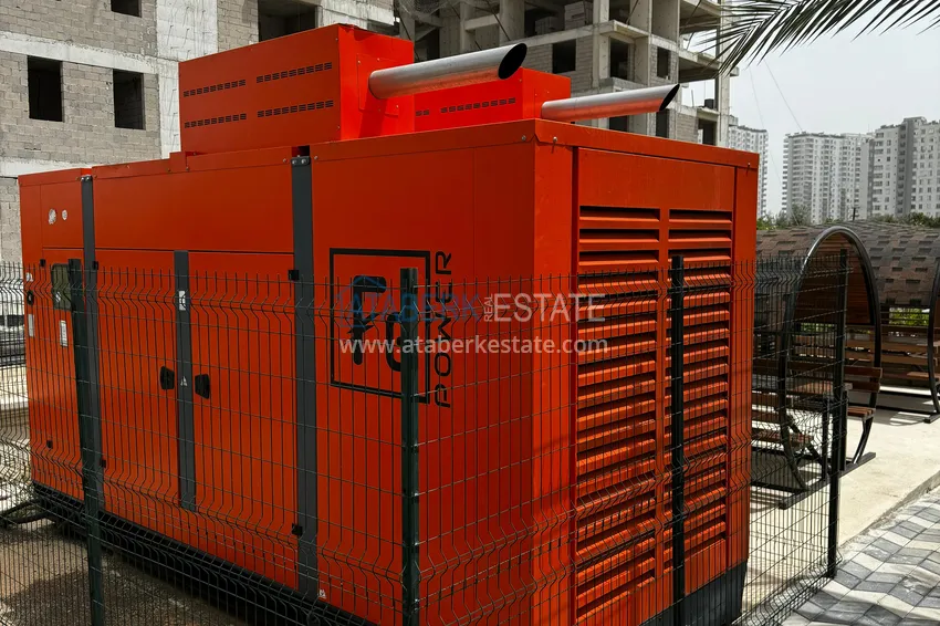 Двухкомнатный пентхаус с чистовой отделкой, видом на горы и море - Томюк, Мерсин 16 