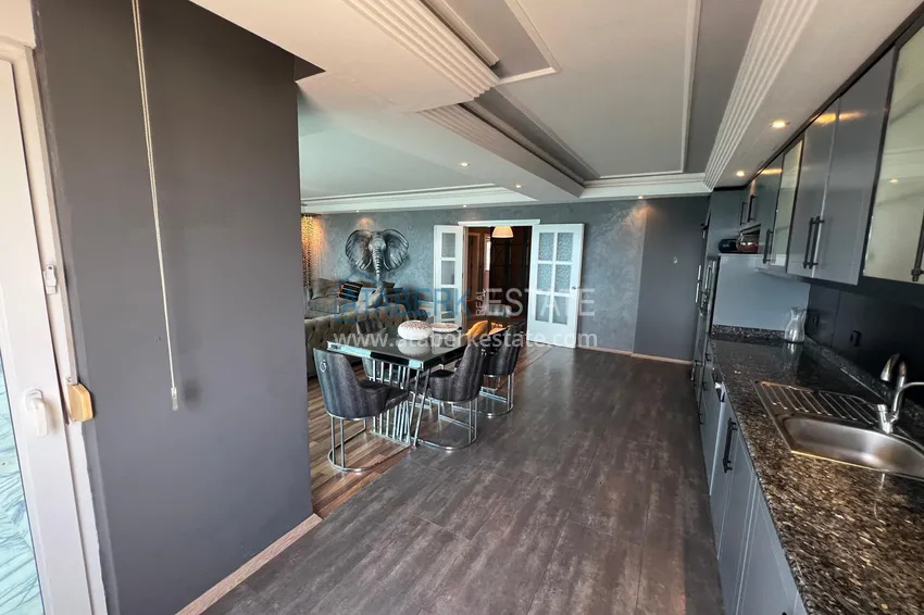 Приобрести Квартира 3+1 меблированная с открытым видом на море, подходит под ВНЖ и гражданство - Тосмур, Алания 14 