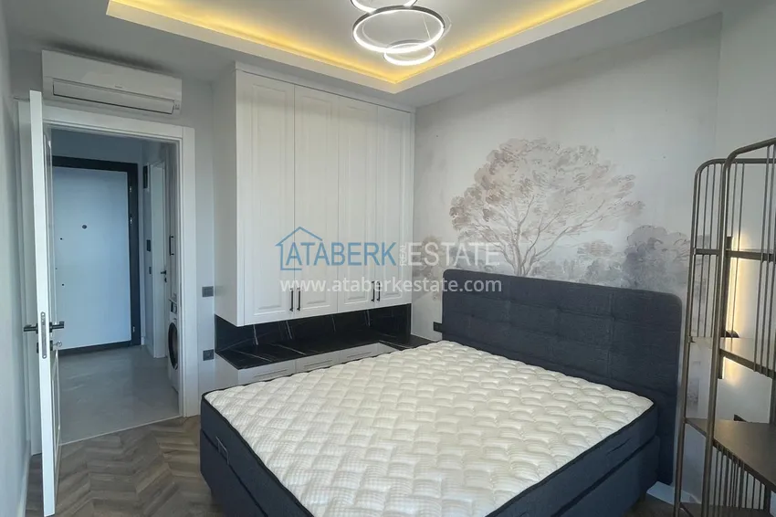 Приобрести Двухкомнатная квартира под ключ с видом на море – район пляжа Кейкубат, центр Алании 13 