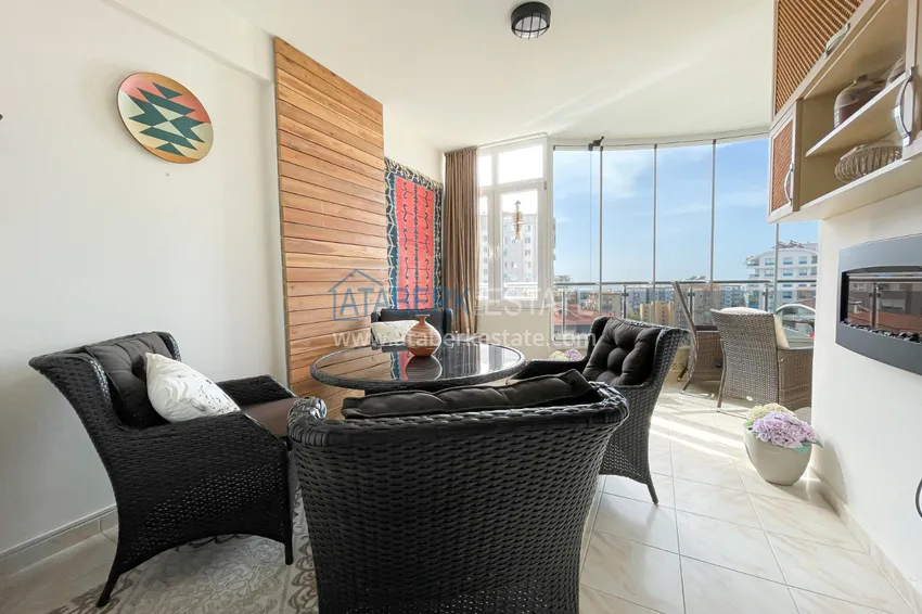 Приобрести Недвижимость под ВНЖ! Трехкомнатная квартира под ключ с видом на море в районе Тосмур, Алания 14 