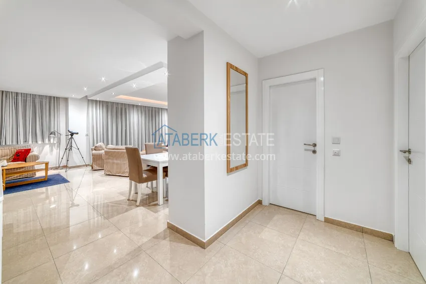 Приобрести Линейна квартира 3+1 под ключ с выходом в сад и видом на море - район Конаклы, Алания 14 